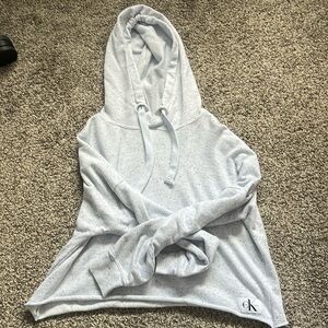 Calvin Klein hoodie grey with black dots. Women’s US M
